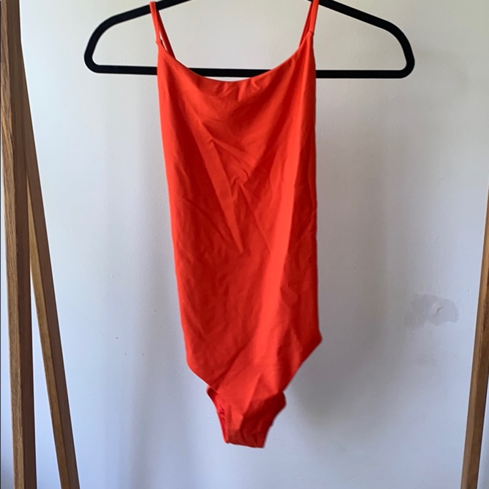SHEIN ORANGE SWIMSUIT
